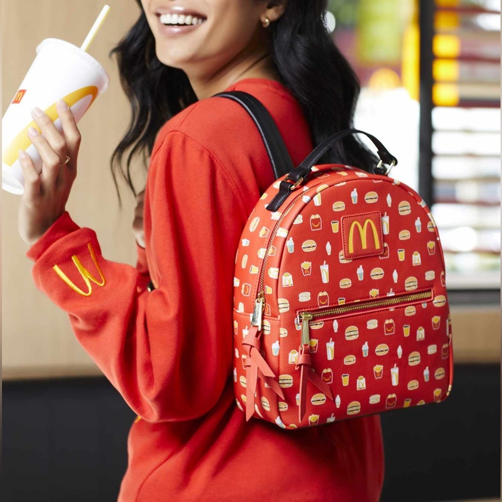 McDonald's Mealtime Favorites Allover Print Mini Backpack - Picture 5 of 5